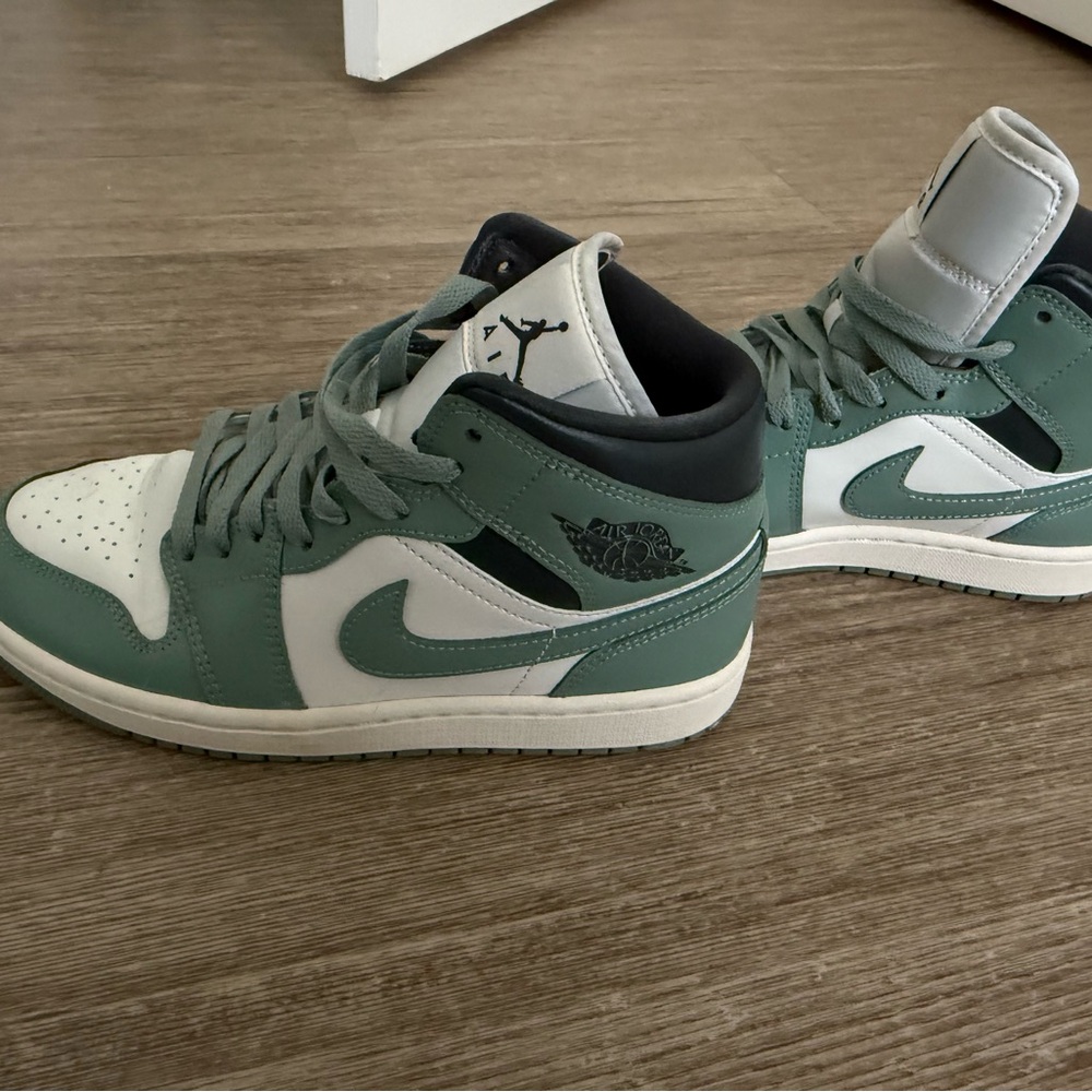 Jordan women’s Green and White Sneakers